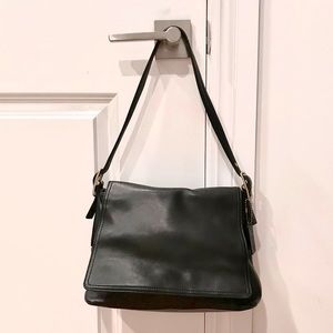 Coach Legacy Studio West black leather bag